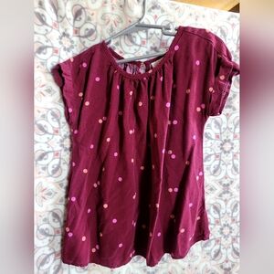 Polka Dot Short Sleeve Top
